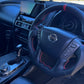 Sports Black Leather Steering Wheel – Nissan Y62 Patrol